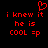Red pixelated text and a heart symbol on a black background, with two identical static frames side-by-side.