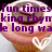 Pixelated cupcake with pink frosting and chocolate swirl, two white heart outlines below, purple text overlay partially reading "fun times party night".