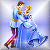 Animated contact sheet of a cartoon couple dancing in blue and red attire against a light purple gradient background with white highlights.