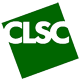 Green diamond-shaped icon with white 'CLSC' text, featuring a green heart symbol in the lower-right corner on a gray background.