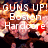 Pixelated static image with bold white text over a fiery explosion background featuring orange, yellow, and red hues.