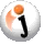 A circular icon with a white background features a black lowercase 'j' and an orange sphere, animated by shifting pink curved shapes around the sphere.