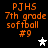 Pixelated orange text on black background with two star icons, one white and one gray, in a