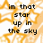 Pixelated text on a starry background with a gray rectangle in the bottom-right corner.