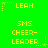 Green background with yellow text and star accents arranged in a pattern