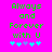 Green pixelated text on bright pink background reads "Always and Forever with U" above five small blue and purple pixelated symbols.