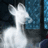 Pixelated image of a white rabbit-like creature on left, blue background with cyan text reading "This was supposed to be to Keep Lily Potter's Sor Patronum Safe Expc".