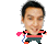 Pixelated character in red and black striped shirt and dark pants holds pink balloon with blue string; balloon and speech bubble text change across frames.