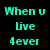A pixelated image with cyan text on black background and a lower section showing two people embracing under green foliage.