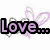 Pixelated text fragments with purple and black lettering over a white background, accompanied by faint purple and gray floral or abstract shapes.