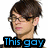Four- of a person with brown hair and glasses, each showing different text overlays and slight head position changes