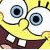 A pixelated cartoon character with large eyes and a wide grin appears on the left side of a black background, next to white text reading "Got spongebob?" in a retro digital font.
