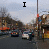 A pixelated street scene with cars and buildings, featuring text elements 'I', a heart symbol, 'BROOKLYN', and 'NY' in black block letters.