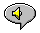 Six pixel-art speech bubbles with yellow speaker icons, each showing different green sound wave animations on a gray background.