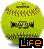 Animated tennis ball icon with 'LIFE' text below, showing subtle color shift from green to yellow in the lower section across frames.