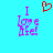 Pixelated text 'I Love Life!' in purple with a red heart symbol above, on a cyan background.