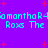 Pixelated text on a purple background with red starbursts, repeating 'SamonthoR4' and 'Roxs The' in cyan.