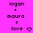 Pixelated text and symbols on a bright pink background with two identical side-by-side compositions.