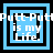 Four identical blue square icons with black borders display "Putt-Putt is my Life." text in white pixelated font.
