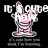 Pixelated pink bunny-like figure with white teeth, gray base, and white text overlays on black background.