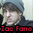 six identical images showing a person wearing a gray beanie and dark jacket, with text "Zac Farro" in different colors below each image