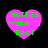 Four pink heart-shaped icons with green text reading 'Hotties Make It Beat' on a black background, two with pixelated edges and two with smoother edges.