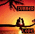 identical pixel art icons showing a couple silhouetted on a bridge at sunset with 'SUMMER' and 'LOVE' text, each icon's text color cycling through red, blue, black, and white