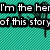 Pixelated text on a teal checkered background with a dark abstract shape on the right.