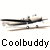 Animated contact sheet showing five sequential frames of a small plane icon with