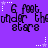 Purple background with repeated pixelated text '6 foot under thunder stars' and white star symbols in various positions.