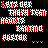 repeated pixelated text elements in white and red on black background, forming a dense pattern with no distinct subjects or motion