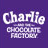 Pixelated static icon with white text on purple background reading "Charlie" above "Chocolate Factory" in smaller font.
