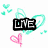 Animated icon with 'LOVE' text, heart symbols, and color variations across frames.