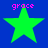 Four green star icons with pink text above each, arranged in a on a blue background