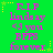 Green background with repeated pink text 'RIP lindsay <3 you BFPS forever' and yellow star accents in a