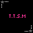 Black background with pink text and white/grey star-shaped icons in a pattern, some icons have dotted lines