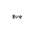 Pixelated text 'Eve' appears in four positions around cyan rectangular bars on a white background.