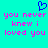 Cyan background with blue pixelated heart symbol above pink pixelated text reading 'you never knew i loved you' repeated twice.