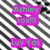 Two side-by-side pixelated images with text overlays on contrasting backgrounds, one striped and one black with hearts.