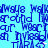 Blue text on a light blue background repeats 'always walk around' and 'invisibility' with 'TIRAS' below, forming a pixelated wordwall pattern.