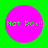 Four identical pink circles on green background with "Hat Rox!!" text in green pixelated font.