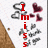 Animated icon with red text changing from 'I miss' to 'I need' and then to 'I love you', surrounded by gray hearts and a brown triangular shape on white background.