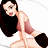 A 48x48 pixel animated buddy icon featuring a cartoon pinup woman on the left and green text logo on the right, displayed as a contact sheet with two frames.