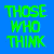 A split-screen graphic with blue and green backgrounds displaying pixelated text in contrasting colors.