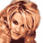 Pixelated image of a woman with blonde hair in a brown outfit, showing different body parts across multiple