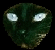 Animated green alien head with white eyes showing sequential eye changes and partial face visibility across frames.