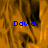 A static image shows the name 'David' in blue text over a textured orange background with dark brown patterns.