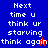 Four display identical text with color variations and small pixelated icons; blue has red icon, red has blue icon