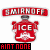 Animated contact sheet of a Smirnoff Ice bottle icon with changing text labels below each frame.