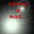 Red text 'Ashley is mad...' on a grayscale background with shifting light effects